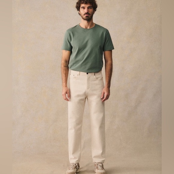OCTOBRE NWT Men's Barkley Jeans in Ecru Size 30 Wide and Tapered Fit $145 - Picture 3 of 11